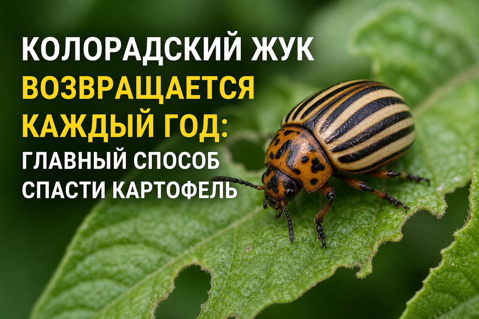 Картофель под защитой: как перехитрить колорадского жука и спасти урожай без бессонных ночей